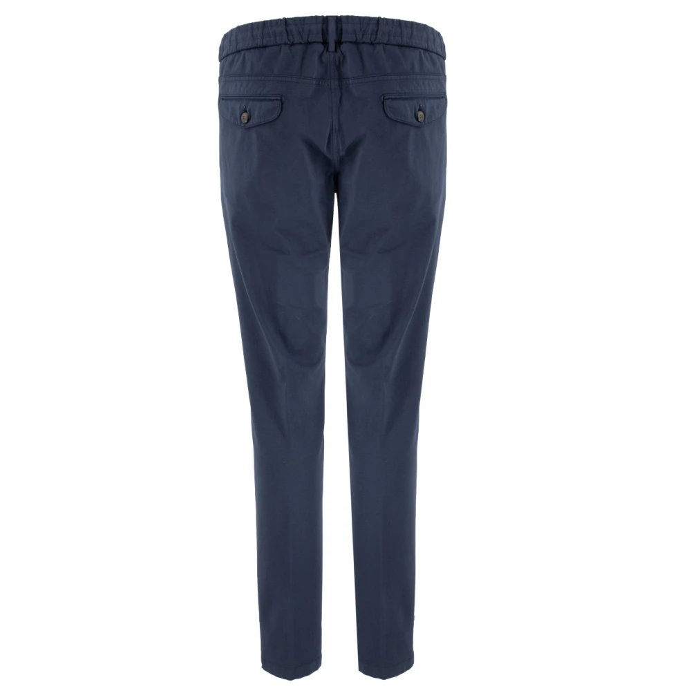 Eleventy Gestreepte elastische joggerbroek Blue Heren