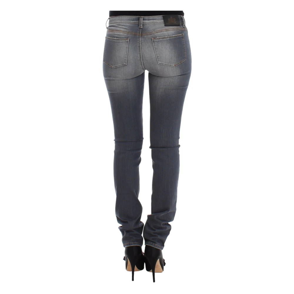 Ermanno Scervino Chic Gray Slim-Fit Skinny Jeans Gray Dames