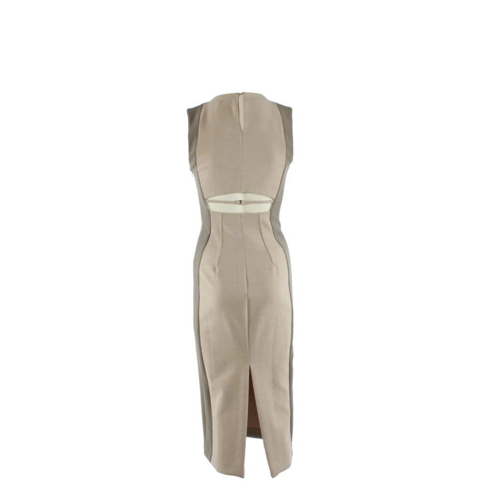 PATRIZIA PEPE Beige Jurk voor Vrouwen Beige Dames