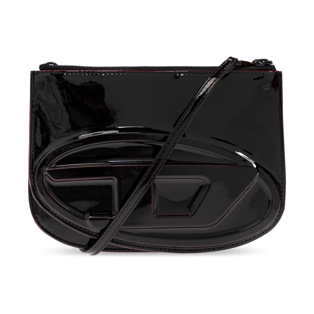 Diesel Women's Black Shoulder Bags, One Size, 1Dr 2.0 1Dr Twin Shoulder Bag