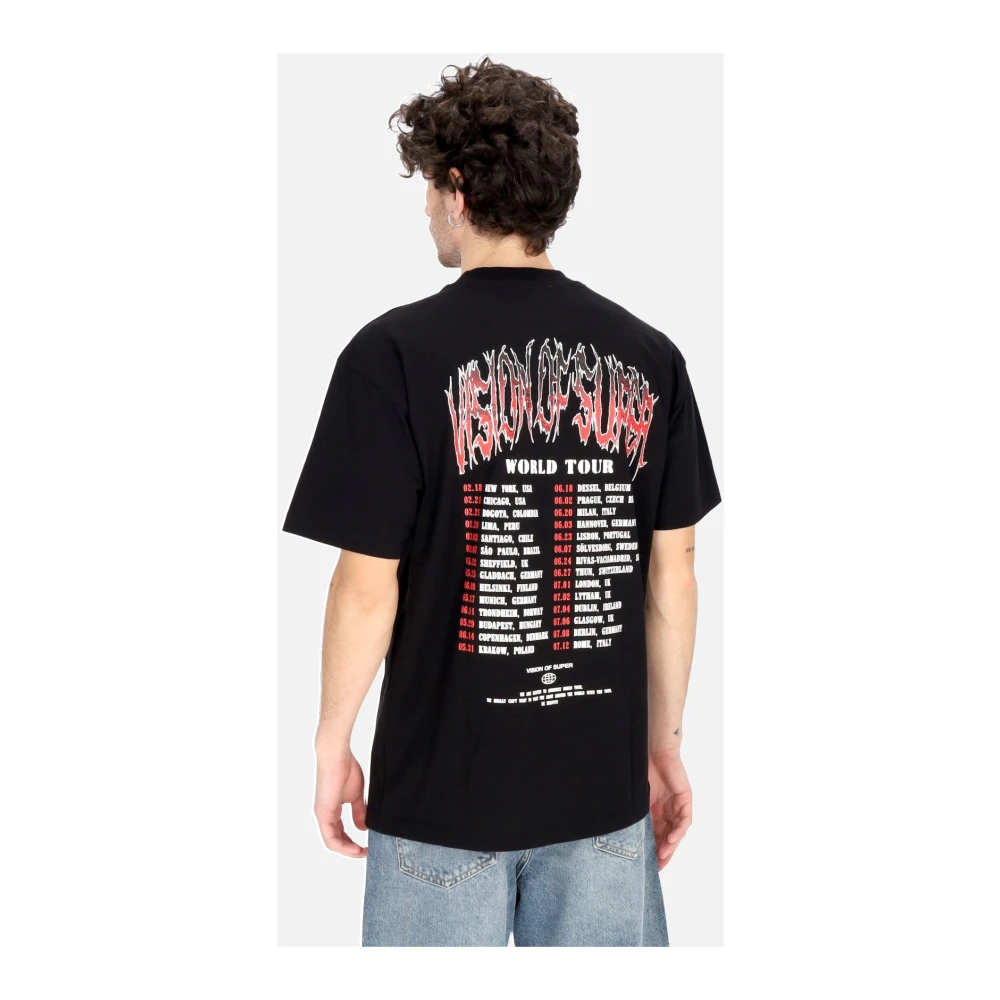 Vision OF Super Cobra Mouth Print Tee Zwart T-Shirt Black Heren
