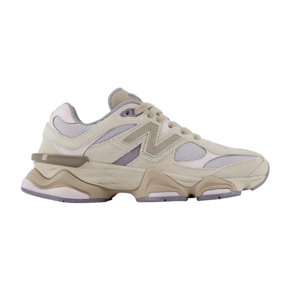 New Balance Beige Running Shoes, Female, 3 Uk, 9060 Suede Trainers
