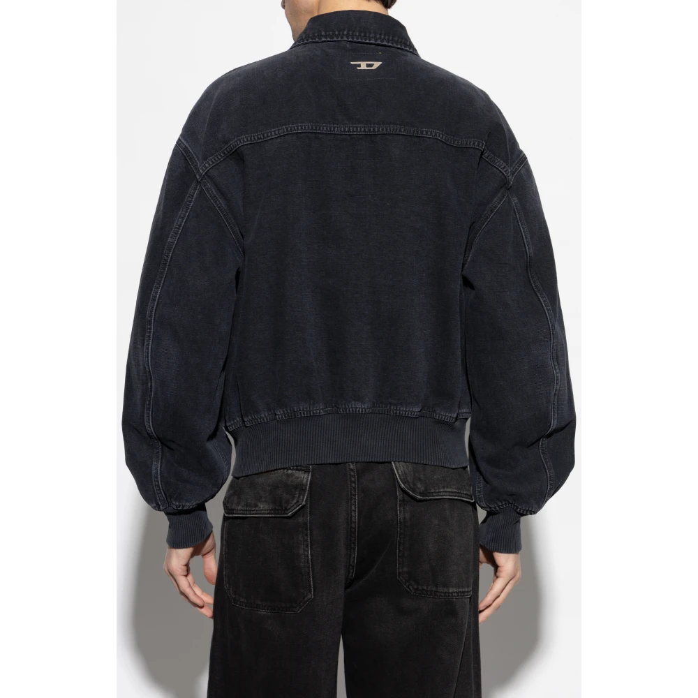 Diesel Denim jas D-Kurz Black Unisex