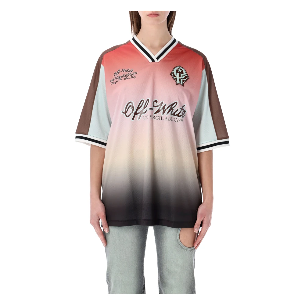 Off White Women's White Soccer Tee