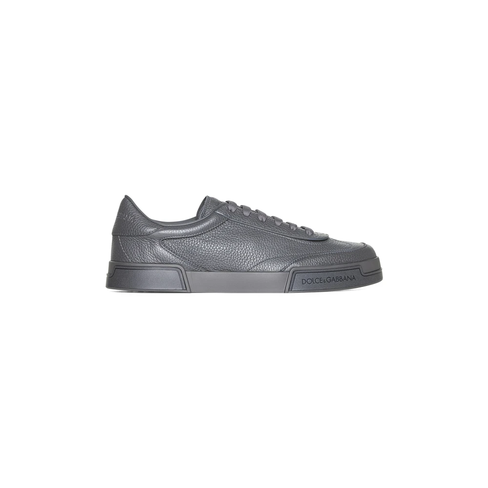 Dolce & Gabbana Grijze Sneakers met Vetersluiting Gray Heren