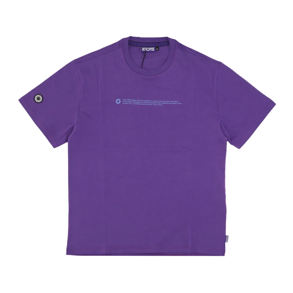 Octopus Paarse Logo Tee Korte Mouw Purple Heren