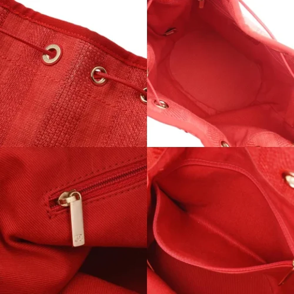 Chanel Vintage Pre-owned Leather chanel-bags Red Dames