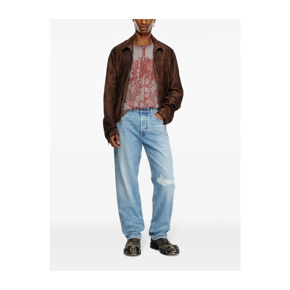 Diesel Stijlvolle Jeans met D-Macs Design Blue Heren