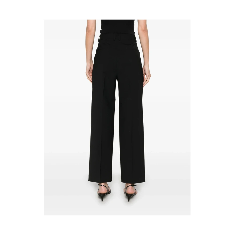 Theory Zwarte Broek met Voorknop Black Dames