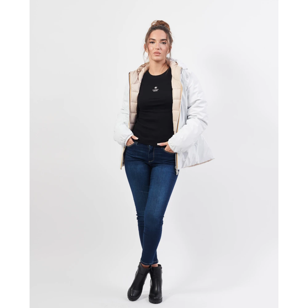 K-way Omkeerbare Donsjas Lily Wit White Dames