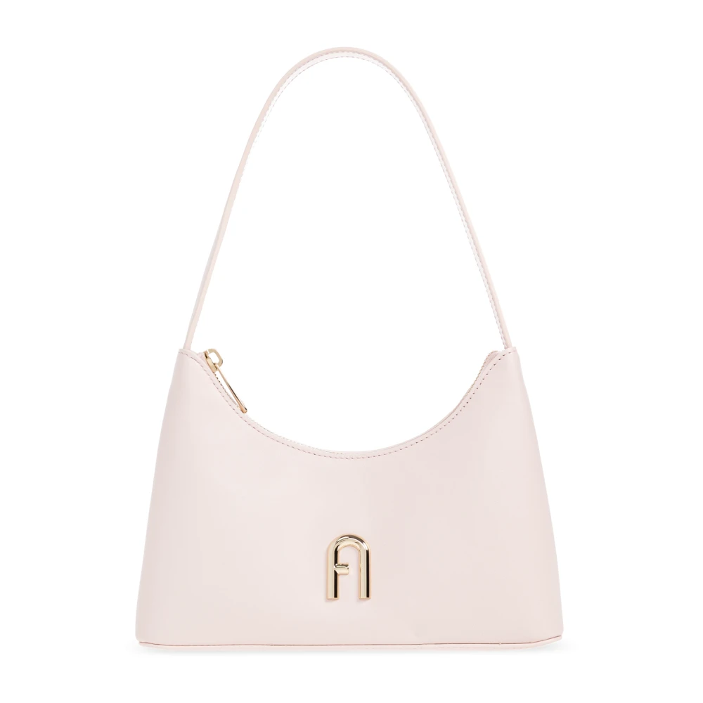Furla Vrouw Roze Tassen Dames, One Size, Leer, Diamante Mini Schoudertas