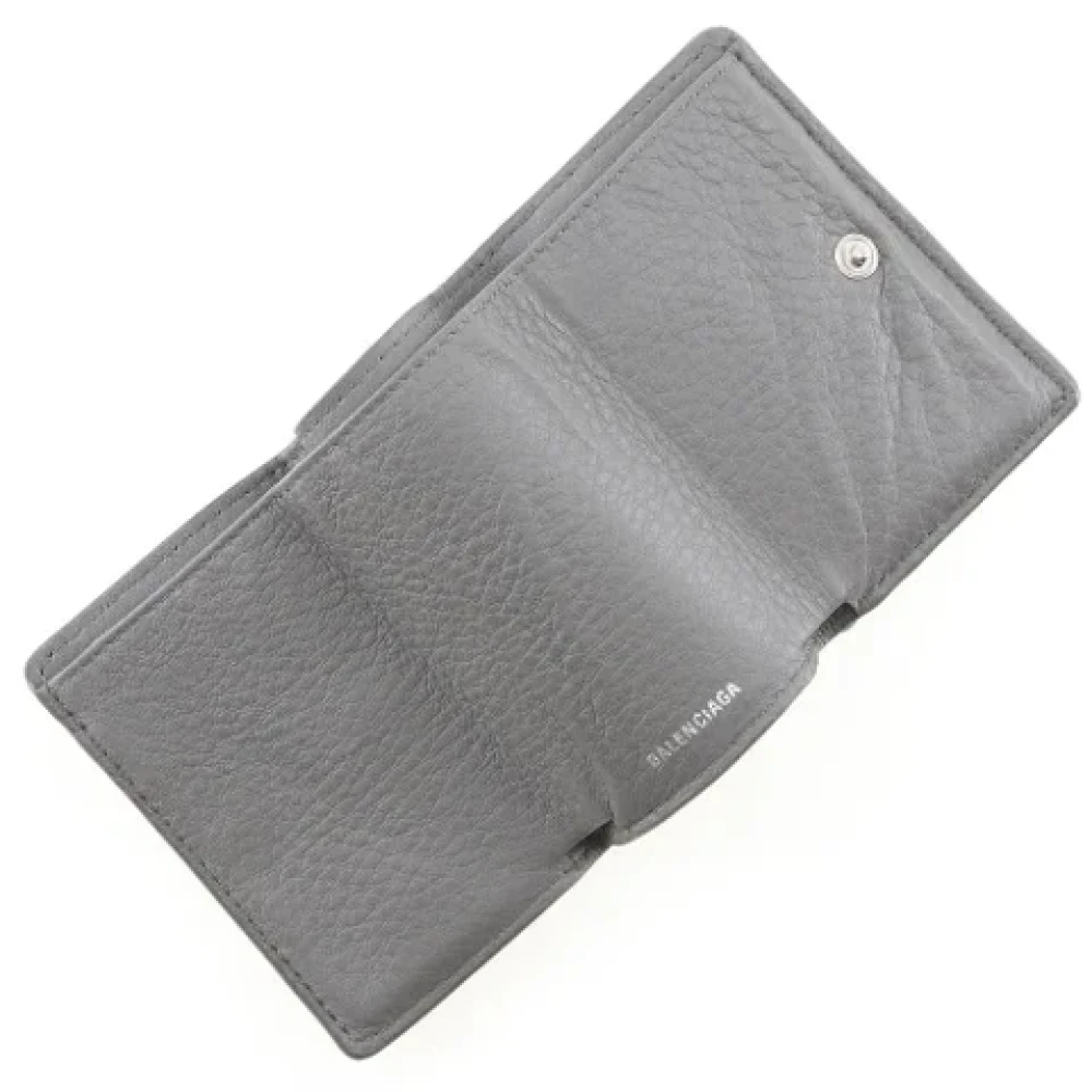 Balenciaga Vintage Pre-owned Leather wallets Gray Dames