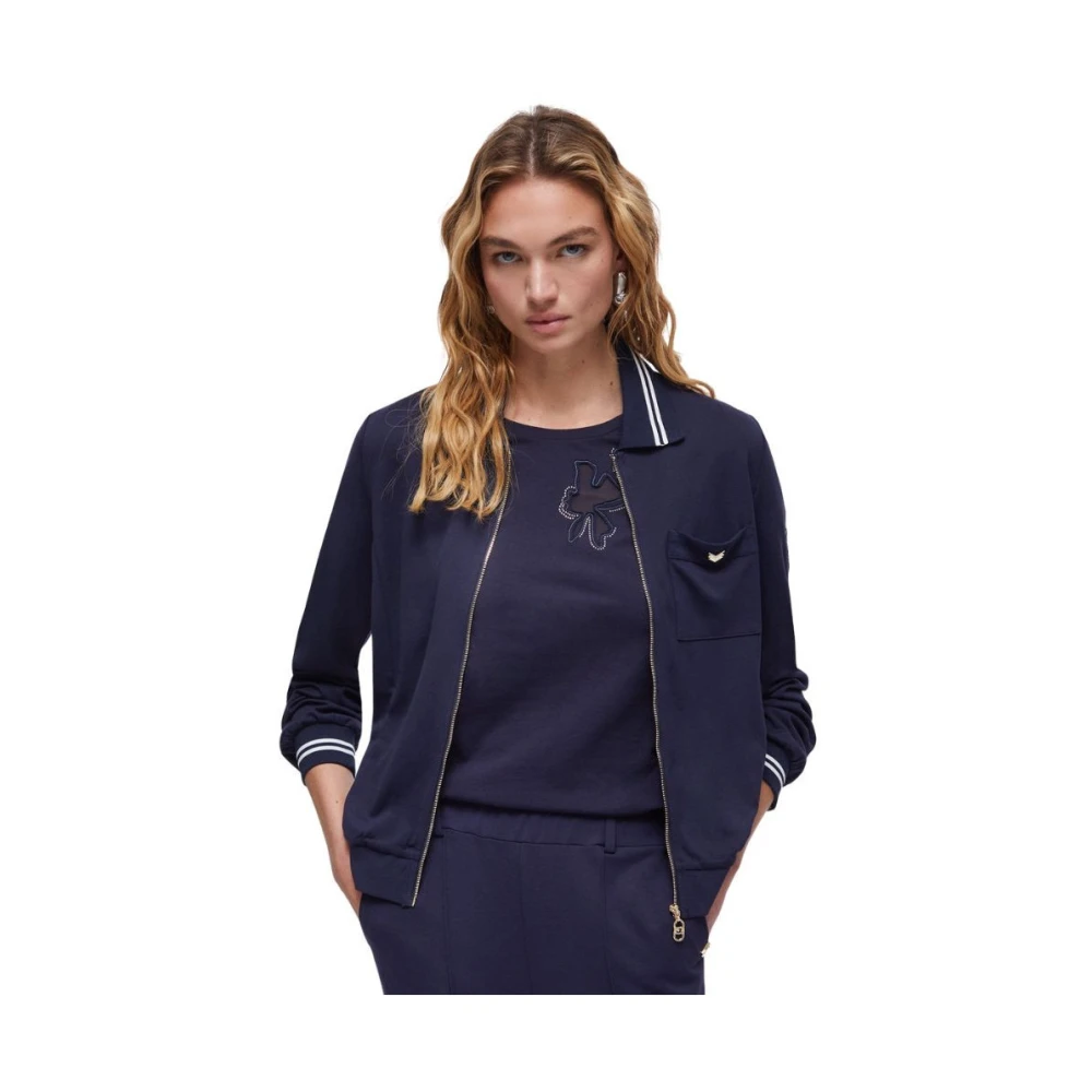 Liu Jo Donna Blu Felpe, Xs, New,