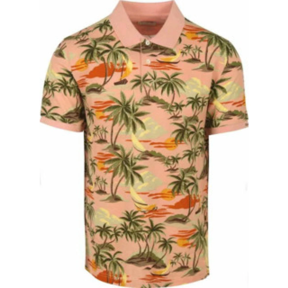 Gant Hawaii Print Polo Shirt Multicolor Heren