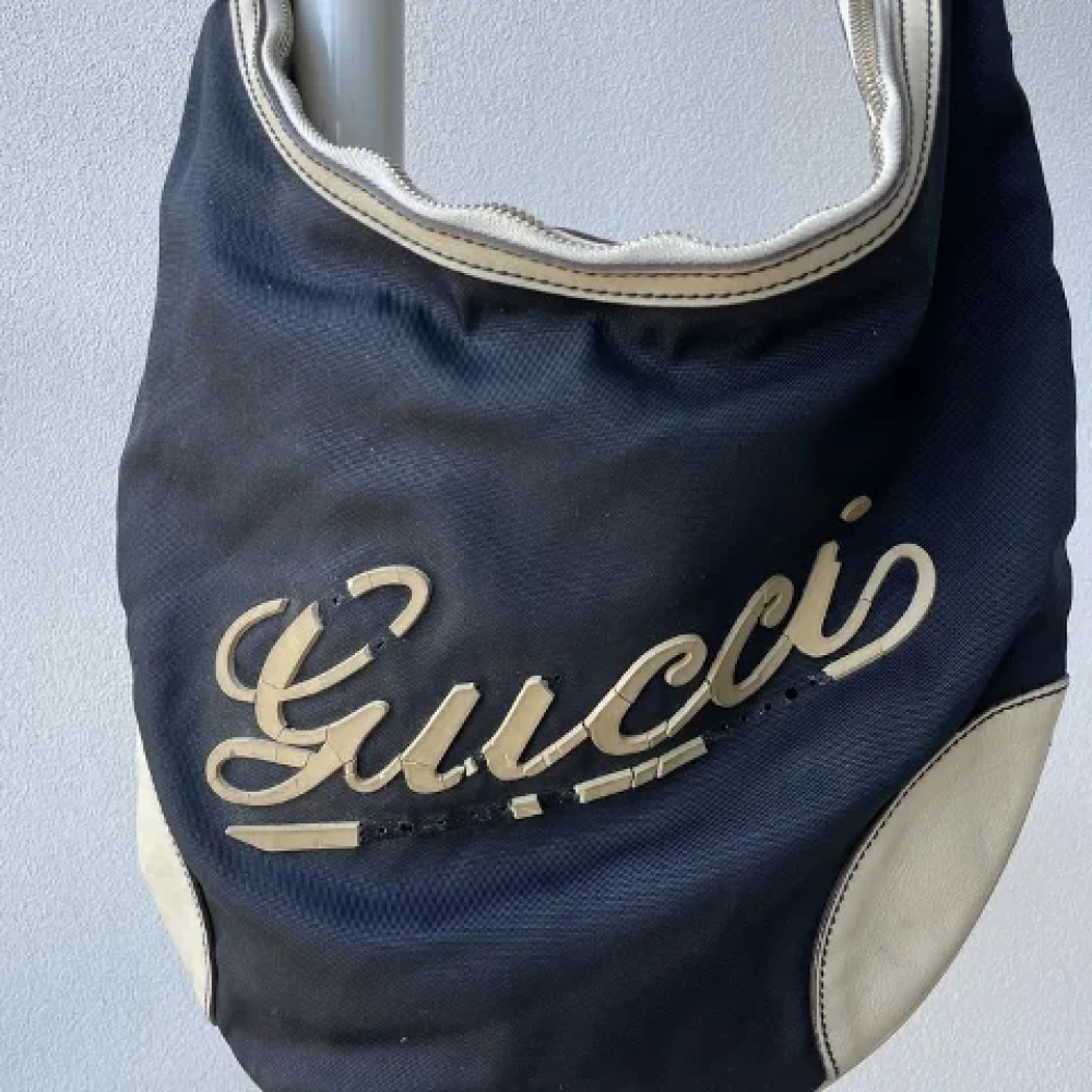 Gucci Vintage Pre-owned Nylon gucci-bags Blue Dames