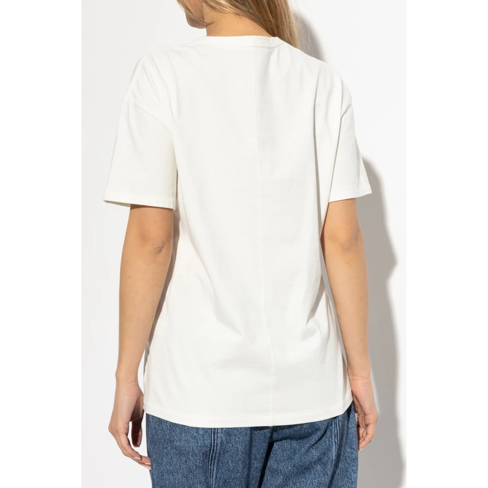 Rag & Bone T-shirt Boyfriend White Dames