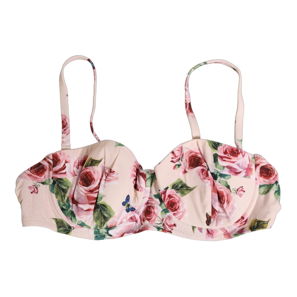 Dolce & Gabbana , Bikinis, Female, Multicolor, M, Underwire Bikini Top