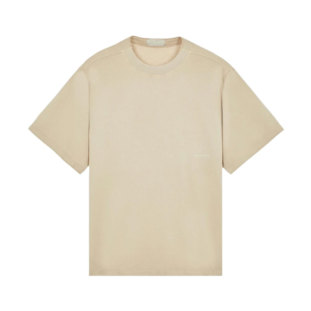 Stone Island Ghost T-shirt i Beige Urban Stil Beige, Herr