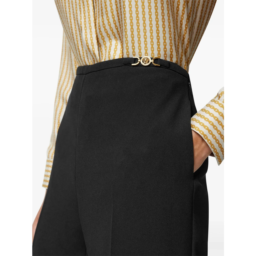 Versace Casual Zwarte Broek Black Dames
