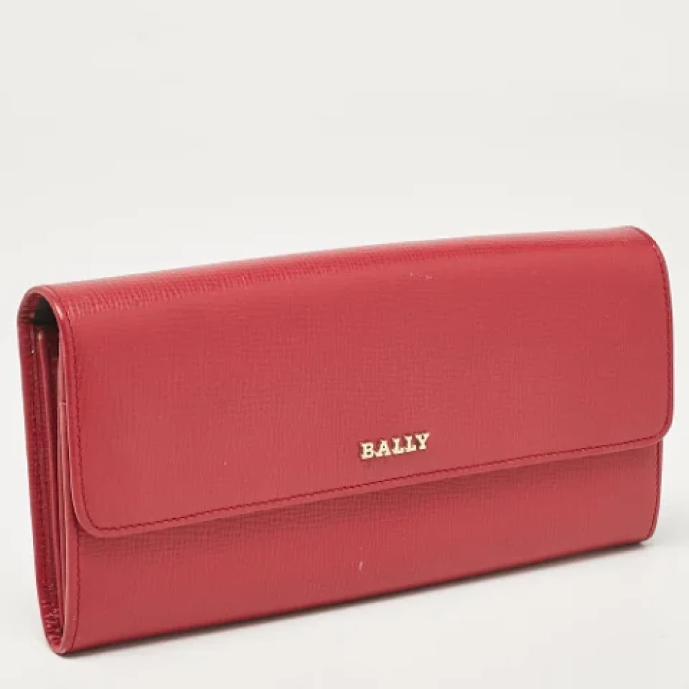 Bally Pre-owned Leather wallets Pink Dames