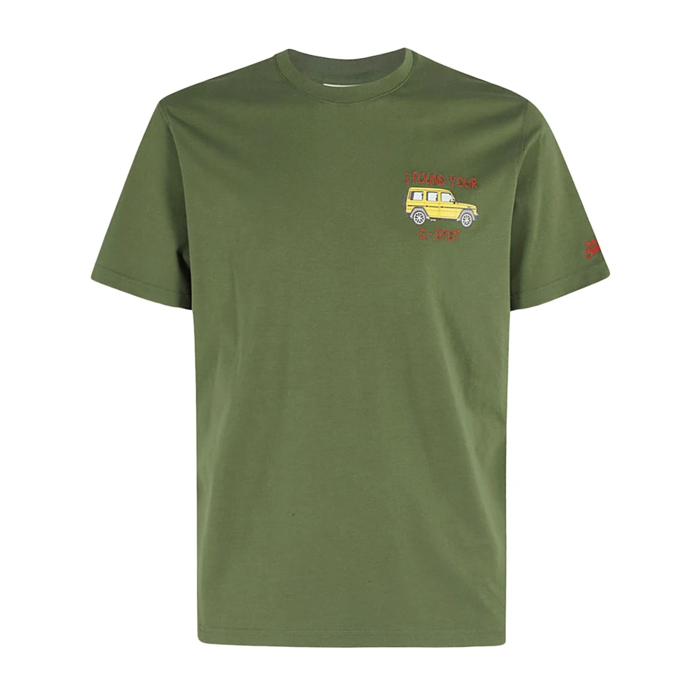 MC2 Saint Barth Klassiek Katoenen T-Shirt Green Heren