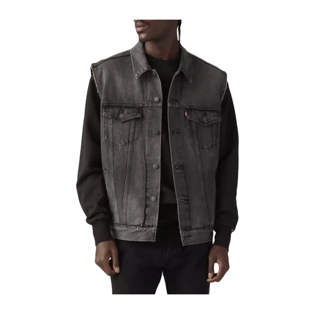 Levis Herren Night Owl Vest Jeansweste "Relaxed Trucker Vest Med Indigo - Worn In" erhältlich in Größe L/M/S von Baur - Bild 3