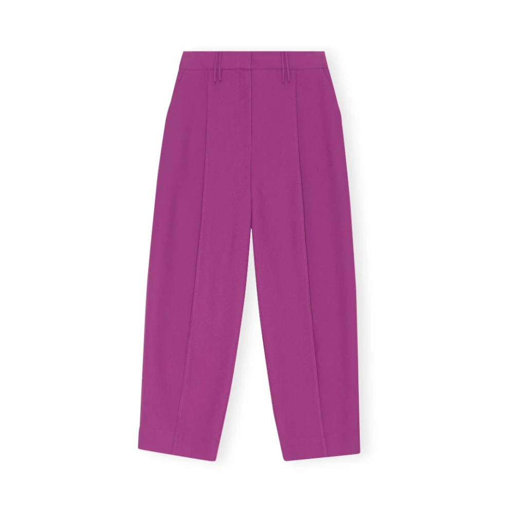 Trousers > Straight Trousers - - Ganni - Modalova