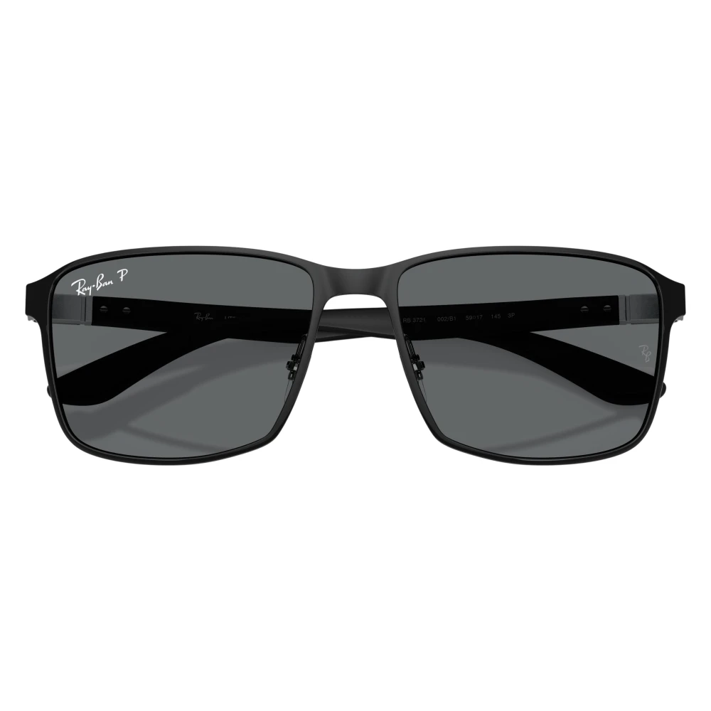 Ray-Ban Sunglasses - Black Frame Grey Lenses Polarized 59-17, RB3721 - Image 3