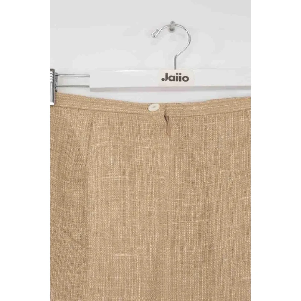 Dolce & Gabbana Pre-owned Fabric bottoms Beige Dames