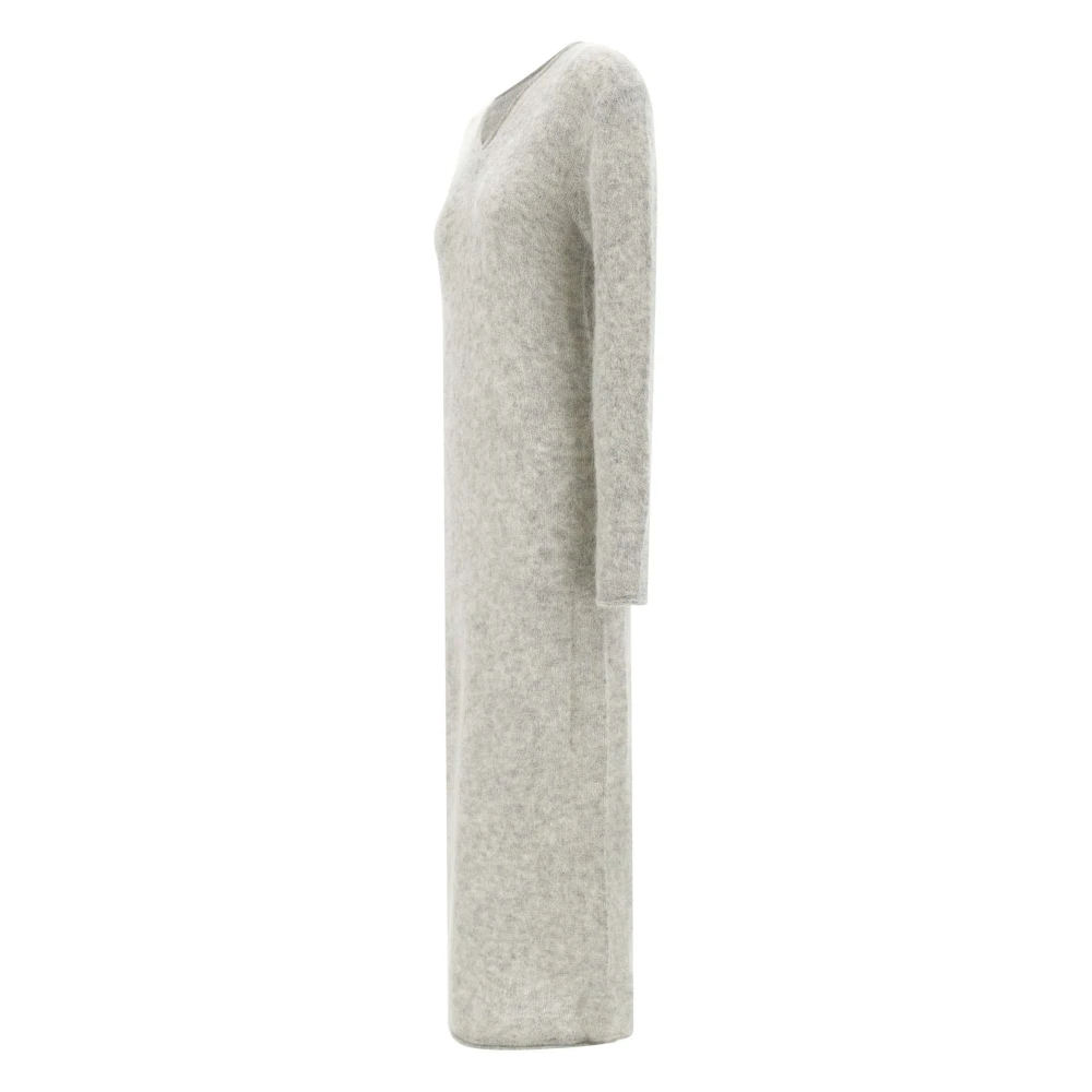 Holzweiler Zachte Grijze Alpaca Blend Jurk Gray Dames