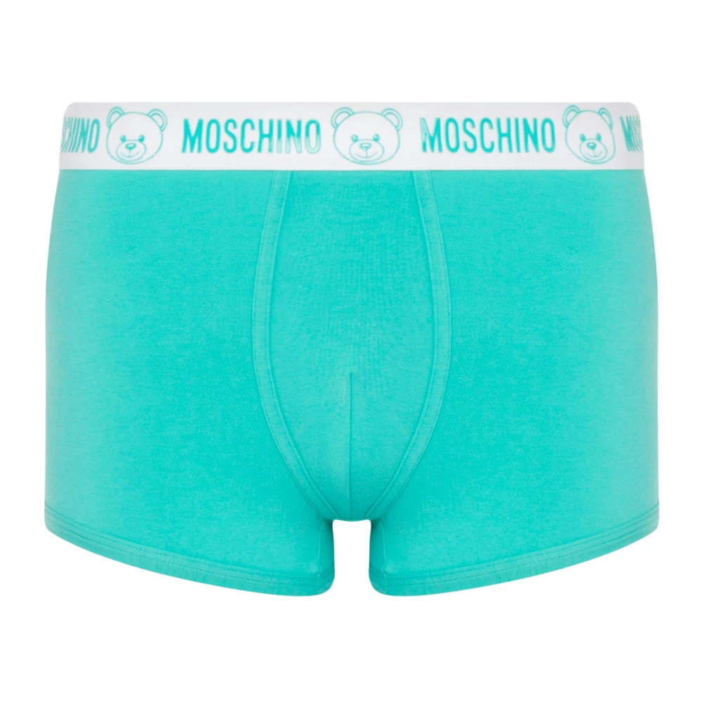 Moschino Turquoise Boxer Briefs Regular Fit Blue Heren