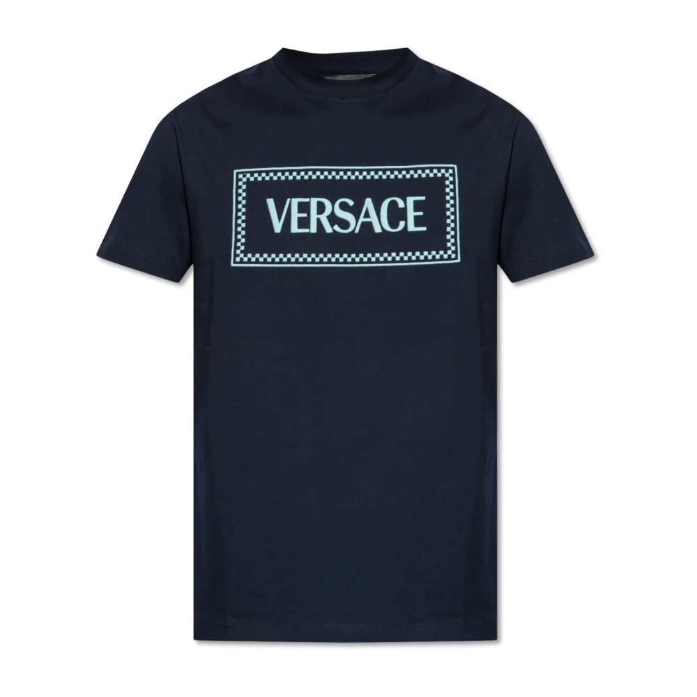 Versace T-shirts en Polos in 90s Stijl Blue Heren