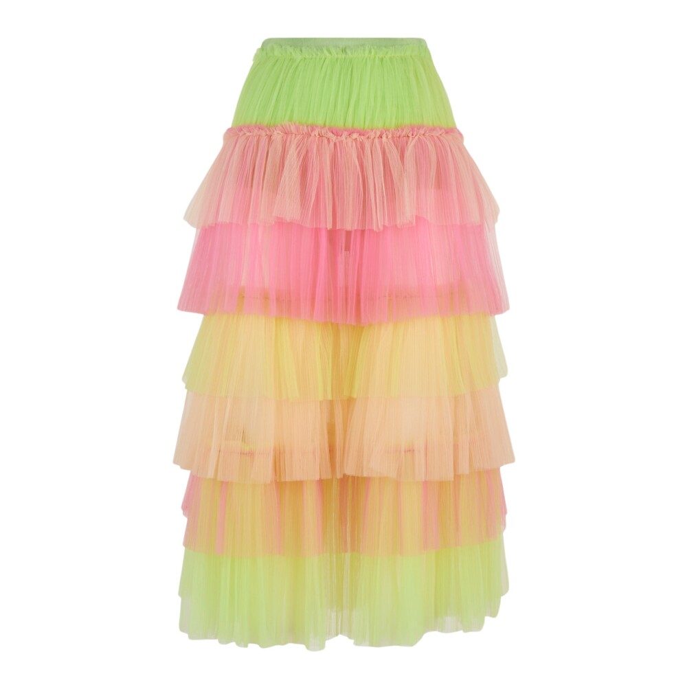 Multi colored 2025 tulle skirt