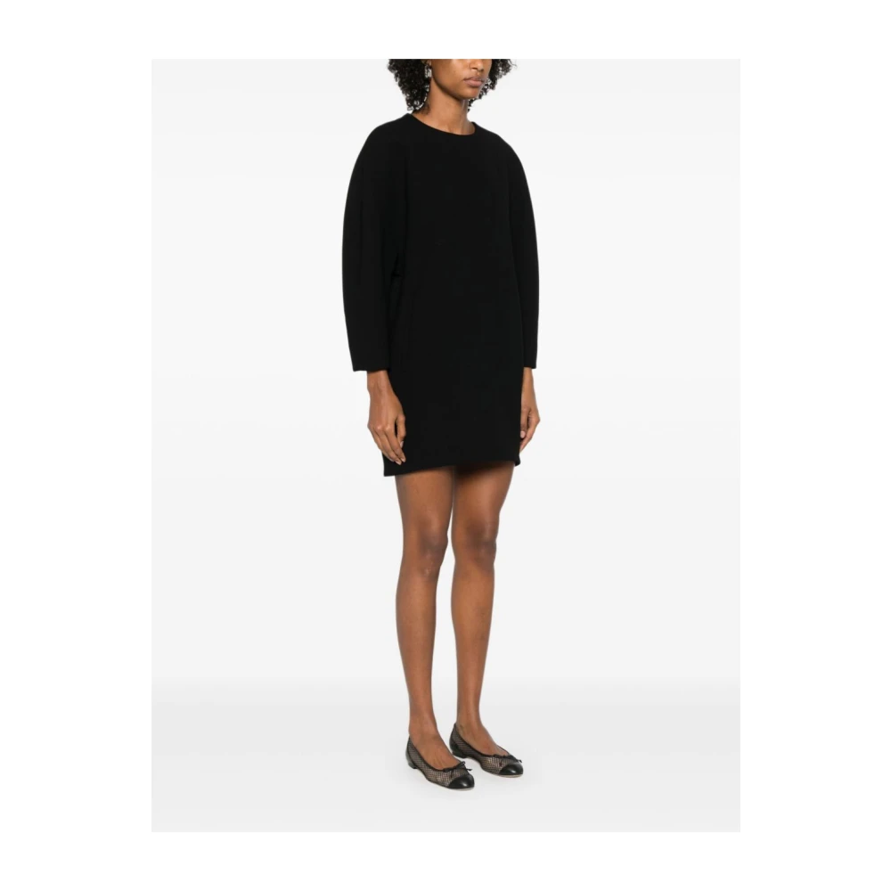 Gucci Wollen Crêpe Jurk Black Dames