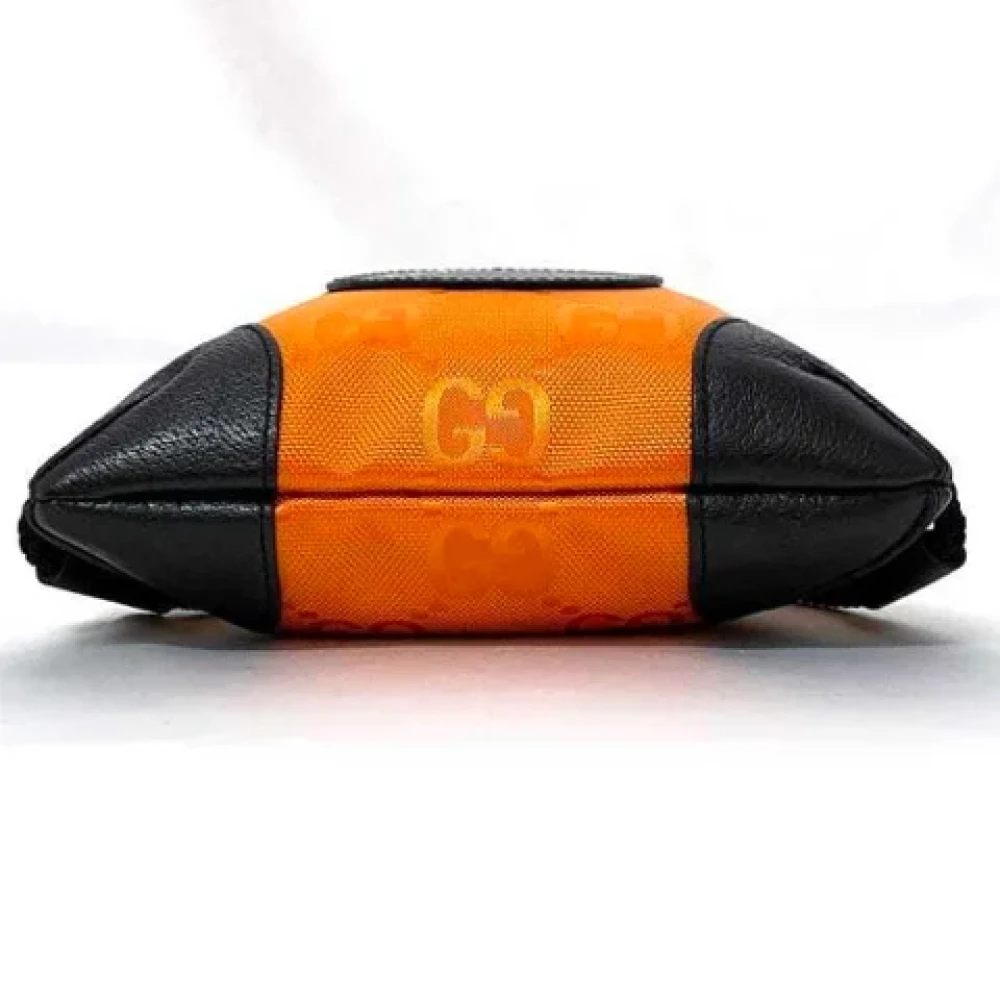 Gucci Vintage Pre-owned Leather backpacks Orange Dames