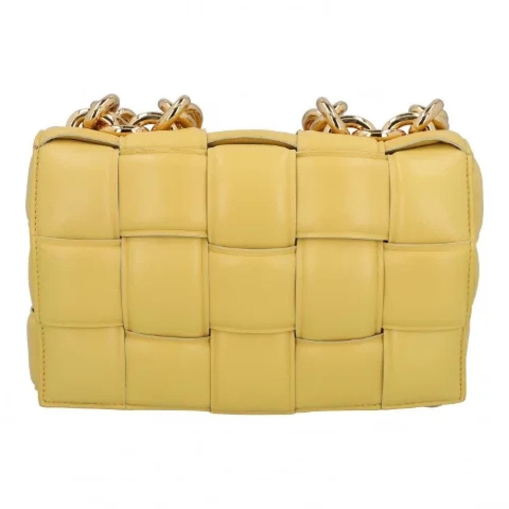 Bottega Veneta Vintage Pre-owned Leather shoulder-bags Yellow Dames
