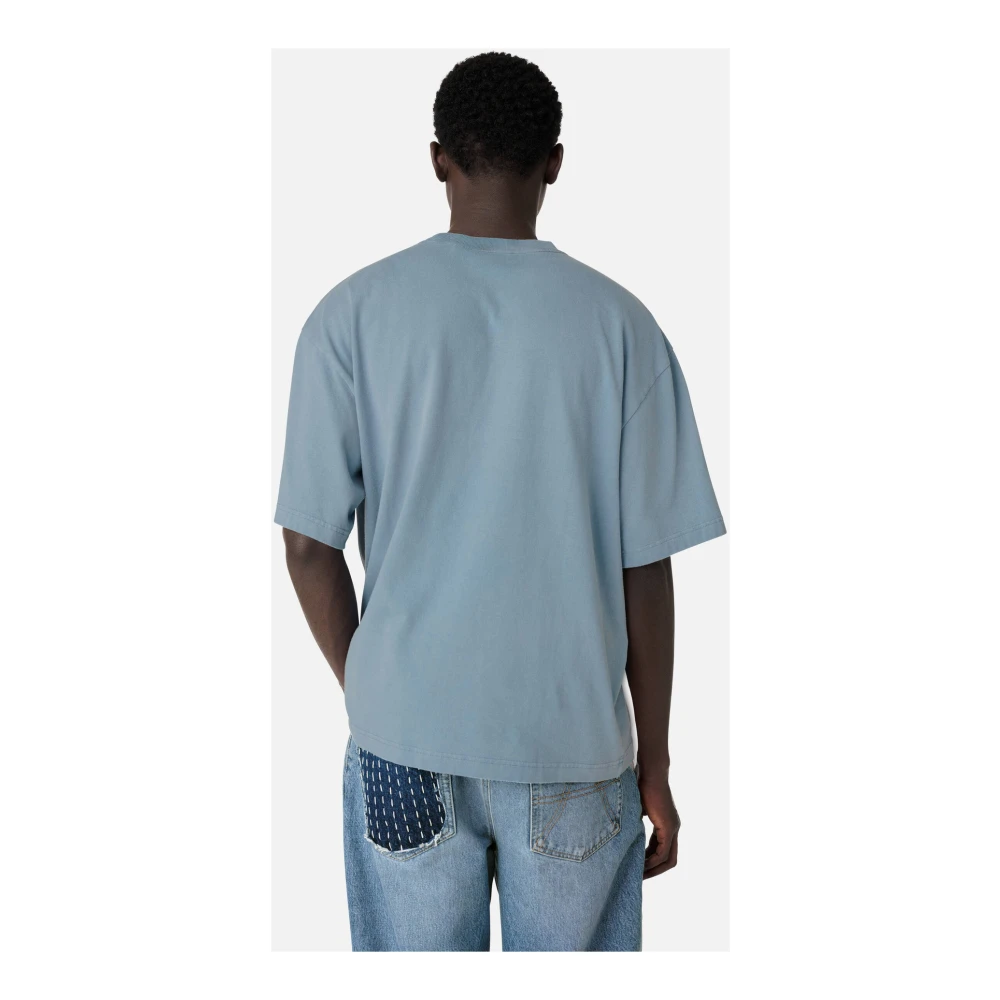 Axel Arigato Link Washed T-Shirt Blue Heren