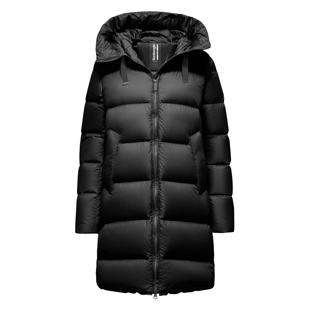 Bomboogie Women's Black Geneva Jacket - Long - Down Jackets - Xs - Jackets