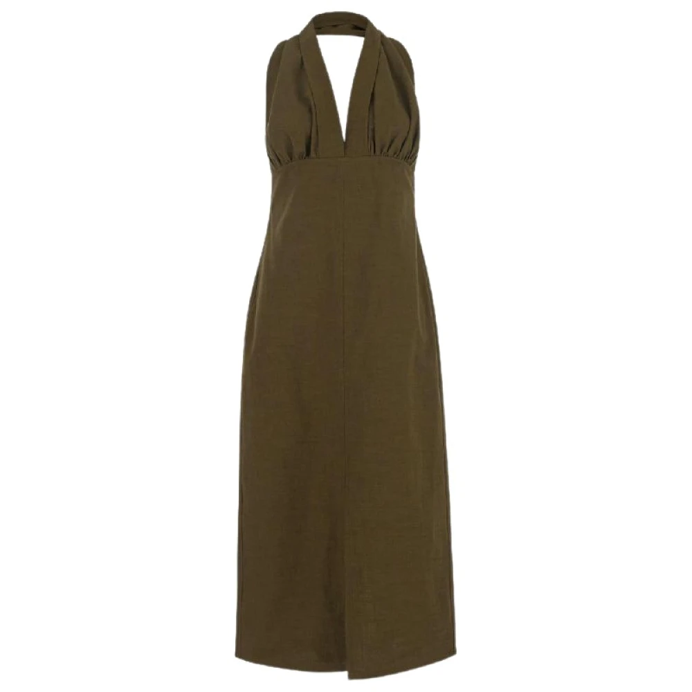 Bottega Veneta Elegante Zwarte Jurk voor Vrouwen Green Dames