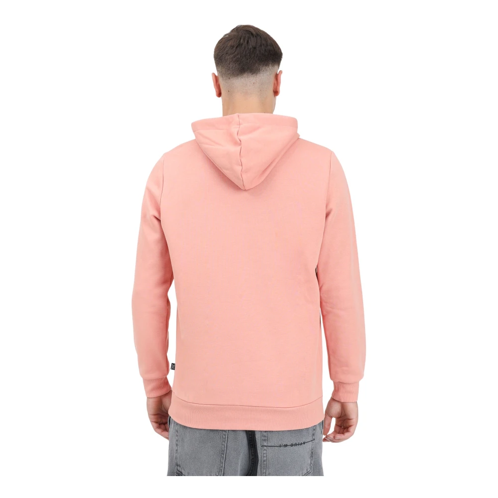 Puma Hoodie met klein logo Pink Heren