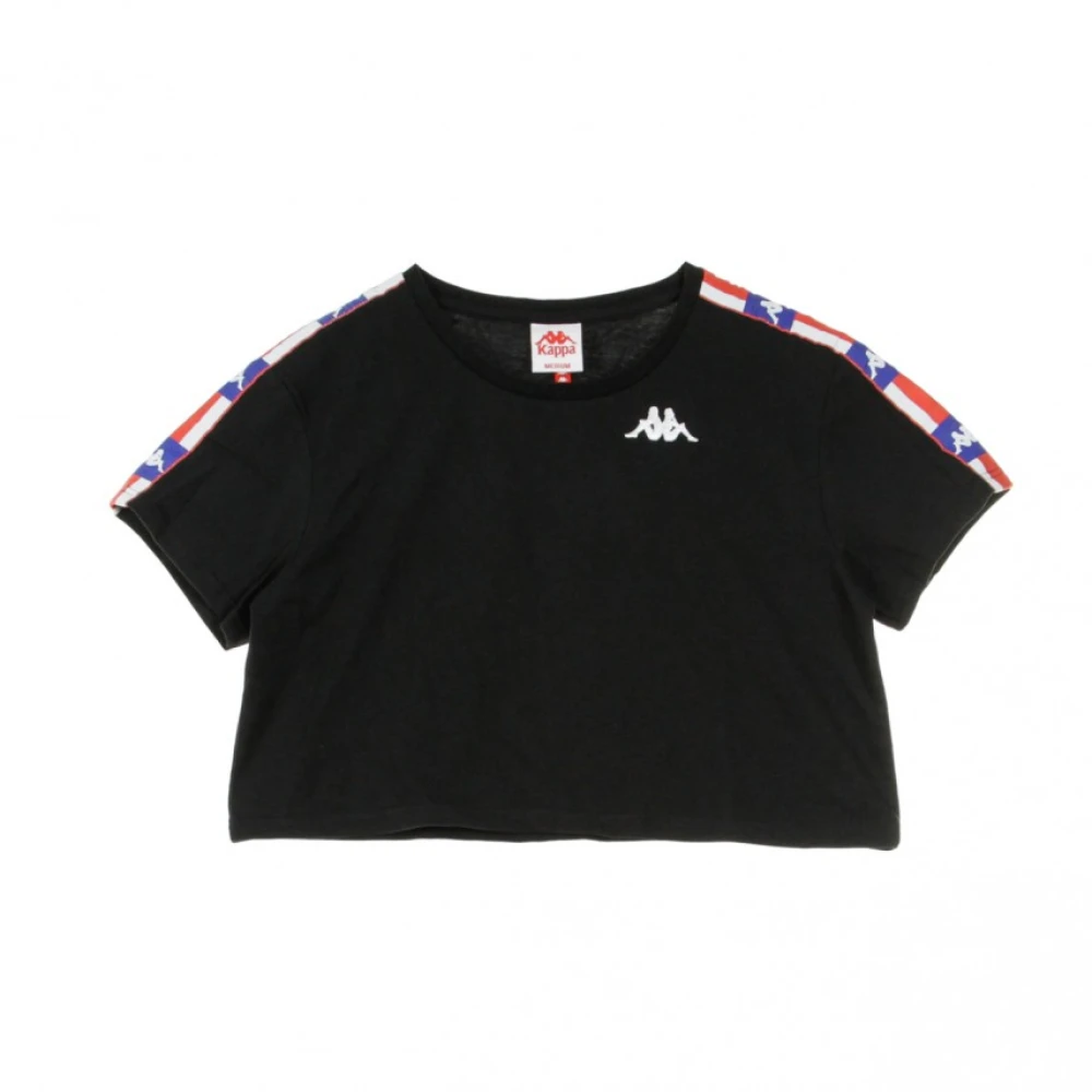 Kappa Women's Black T-Shirts, M, Authentic T-Shirt La Basma /Blue