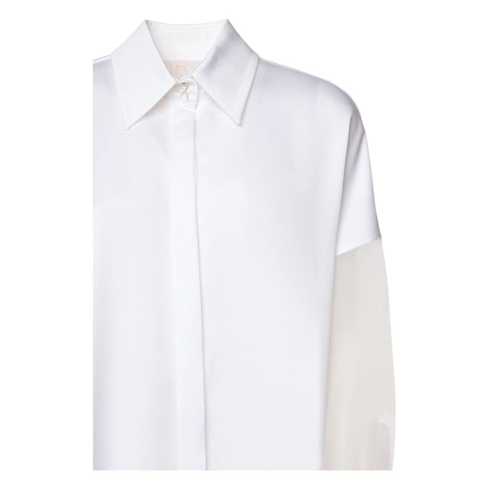 Genny Witte Shirt Blouse White Dames