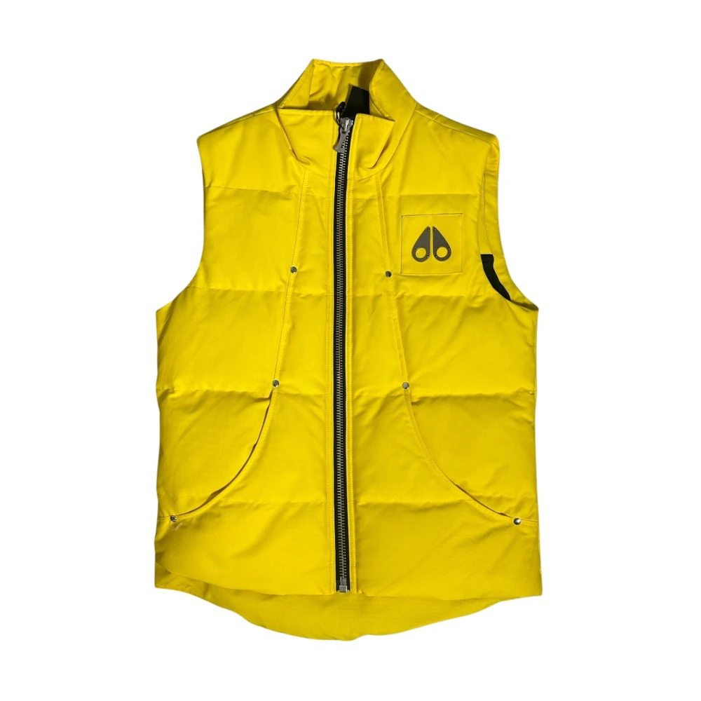 Moose Knuckles Gele Montreal Mouwloze Vest Yellow Heren