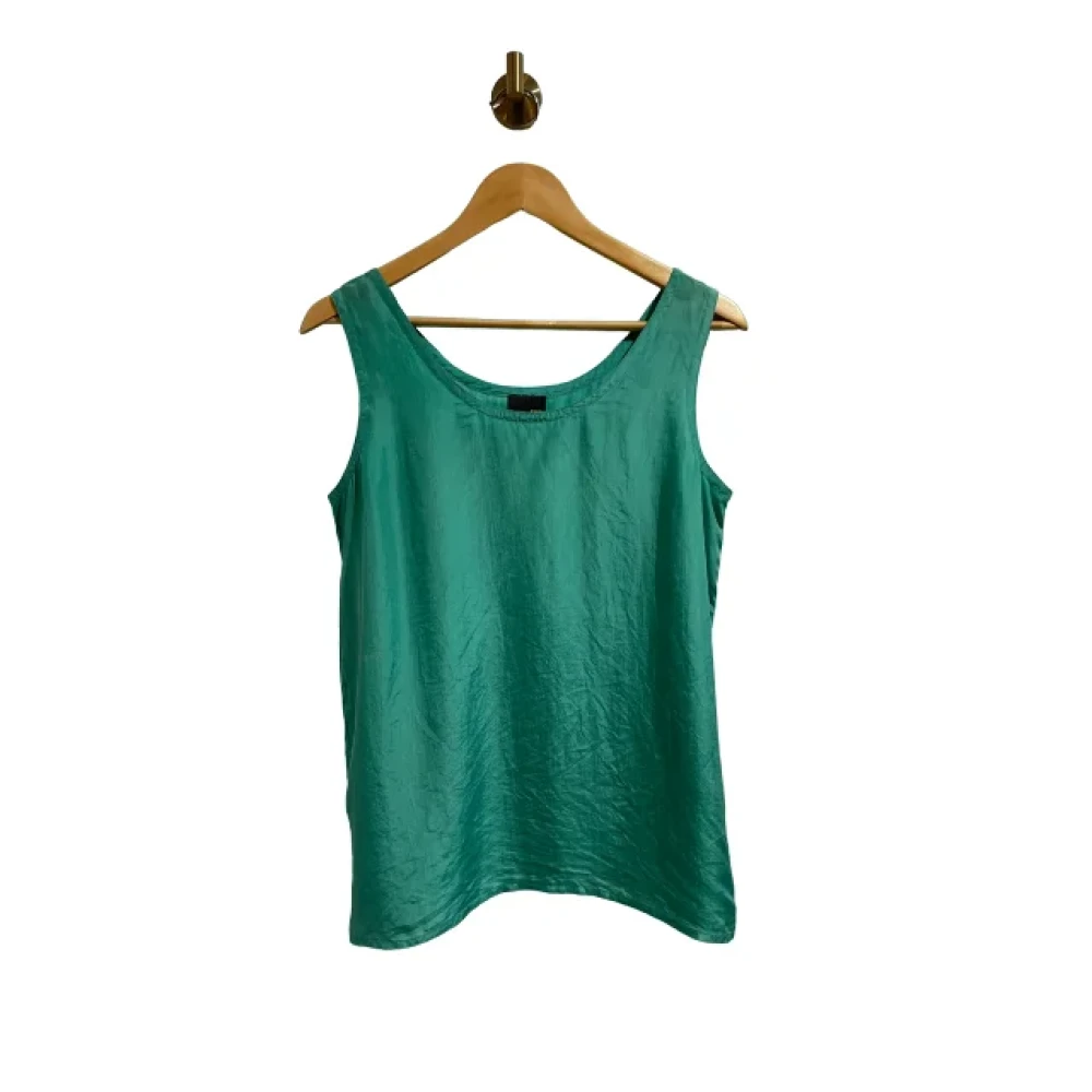 Fendi Vintage Pre-owned Silk tops Green Dames