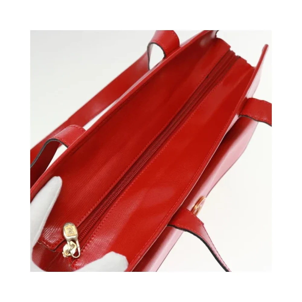 Celine Vintage Pre-owned Leather celine-bags Red Dames