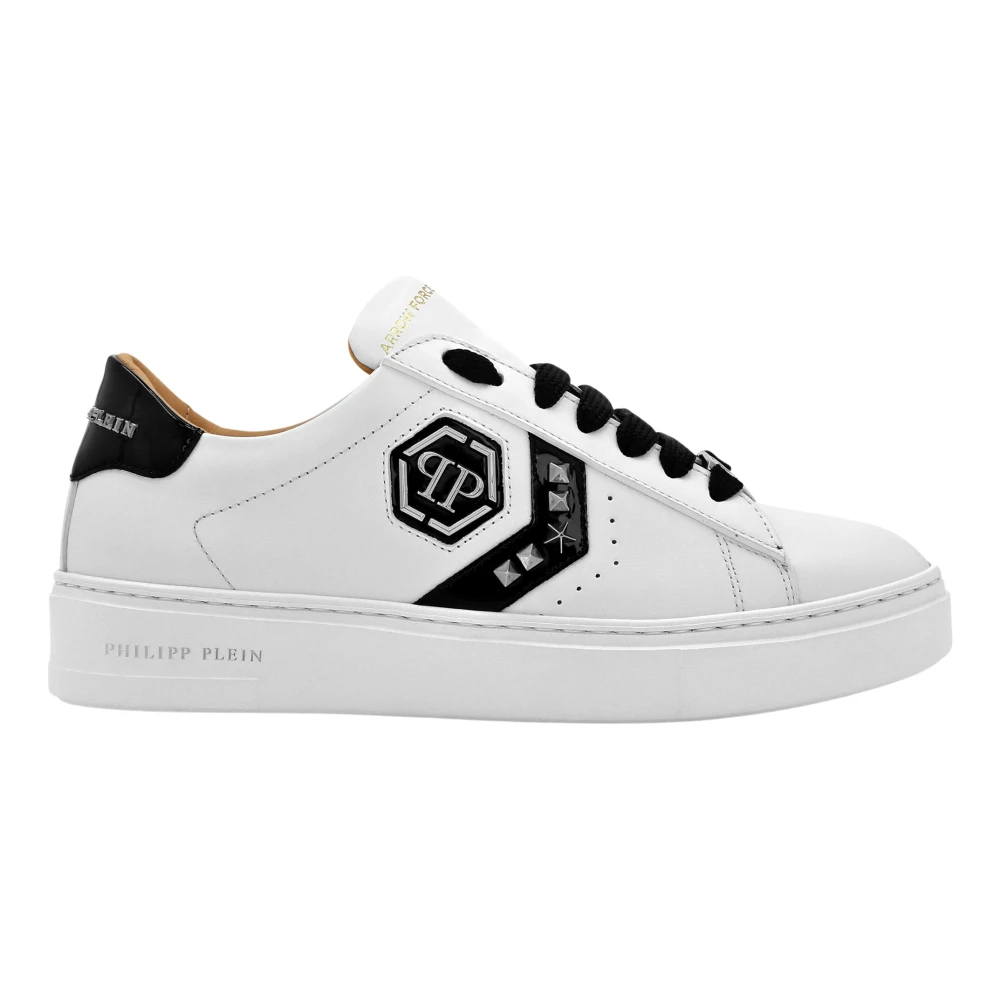 Philipp Plein Women's White Sneakers, 7 Uk, Arrow Force Lo-Top Trainers
