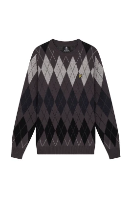 Brih Argyle Rundhalsstickad Tröja