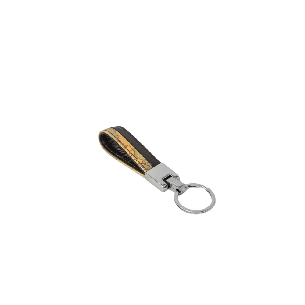 Alviero Martini 1a Classe Bruine Polyurethaan Sleutelhanger met Artikelcode Brown Heren