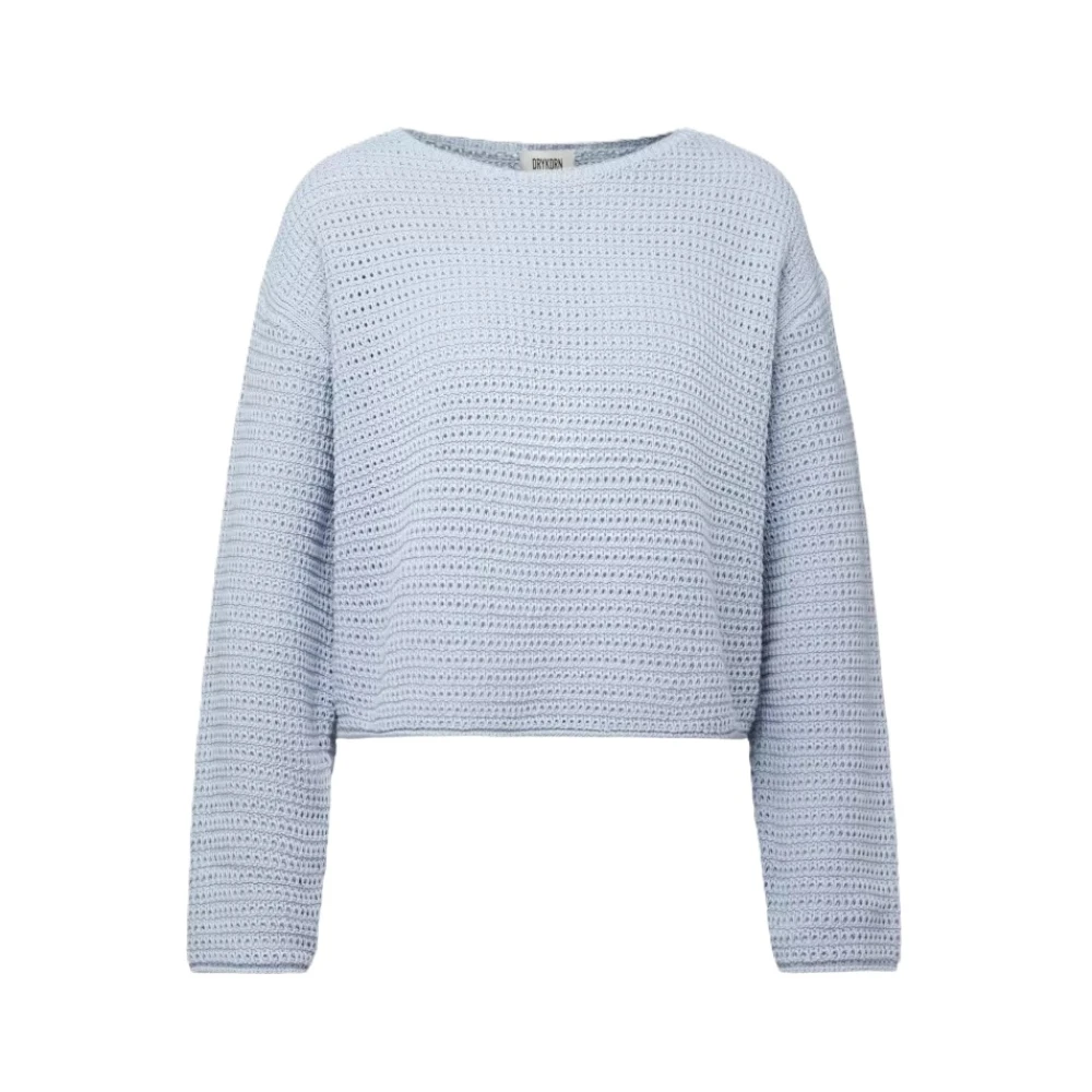Drykorn Women's Blue Round-Neck Knitwear, M, Imenia Pullover