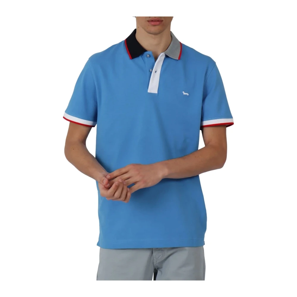 Harmont & Blaine Men's Blue Polo